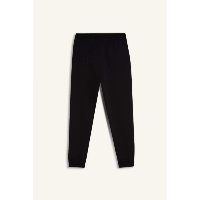 D3251 DeFactoFit Kalın Jogger NBA Chicago Bulls Standart Fit Cepli Beli Bağcıklı Lastikli Paça  Eşofman Altı