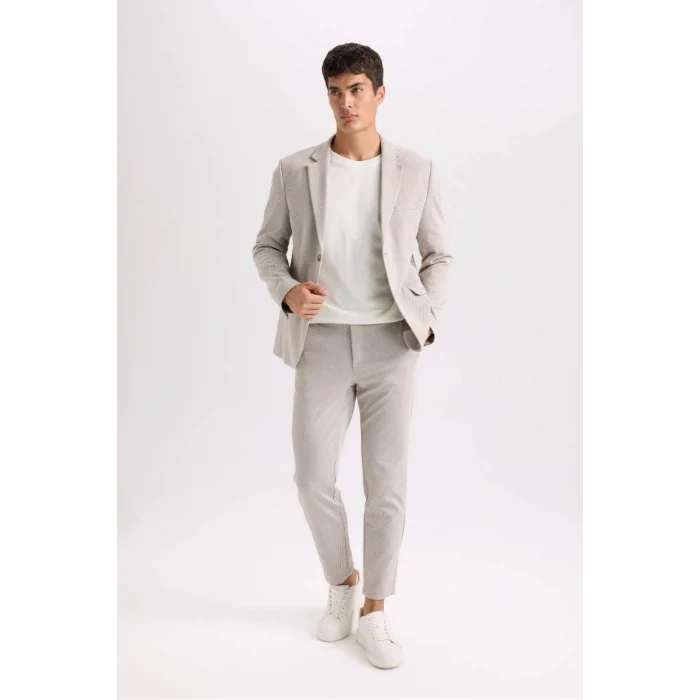 D3695 Basic Düz Cepli Jogger Düz Paça Pantolon