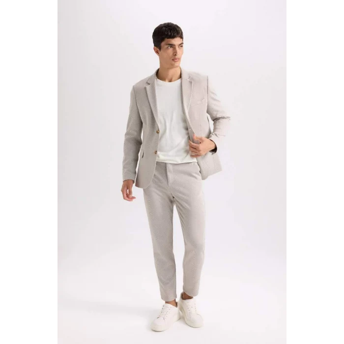 D3695 Basic Düz Cepli Jogger Düz Paça Pantolon