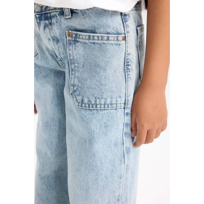 D3719 Wide Leg Geniş Bol Paça Cepli Pantolon