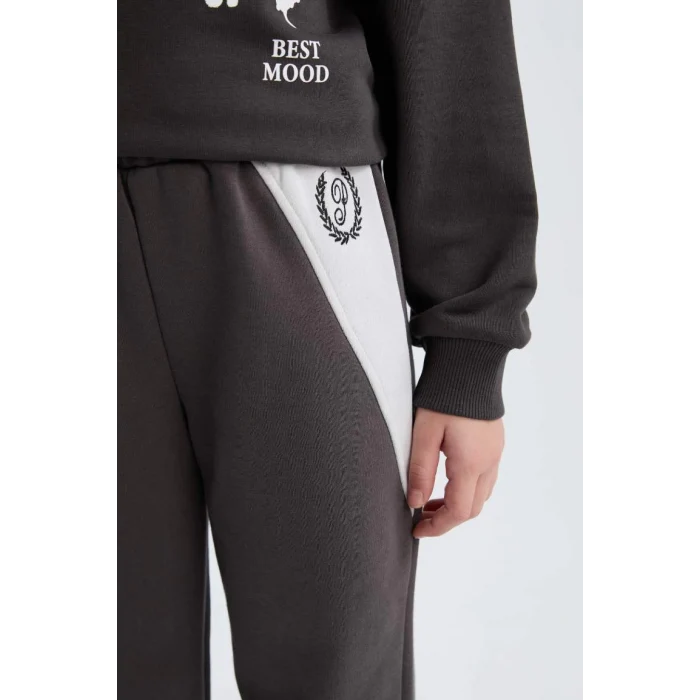 D3841 Beli Paçası Lastikli Jogger Eşofman Altı