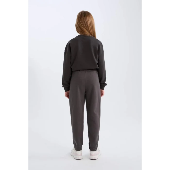 D3841 Beli Paçası Lastikli Jogger Eşofman Altı