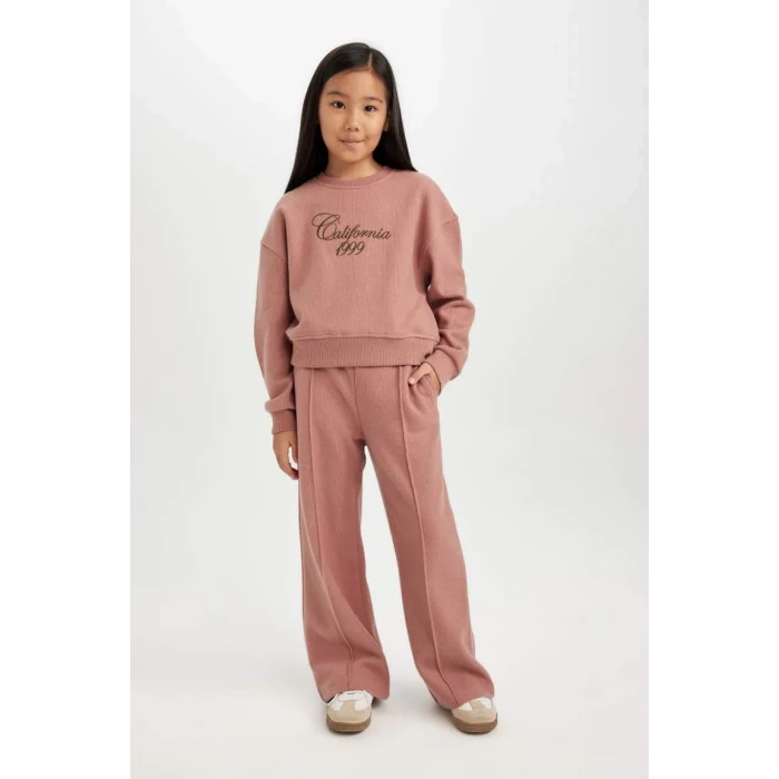 D3974 Wide Leg Geniş Beli Lastikli Eşofman Altı