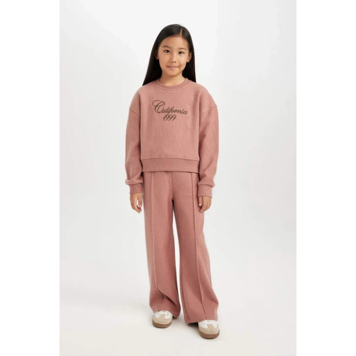 D3974 Wide Leg Geniş Beli Lastikli Eşofman Altı