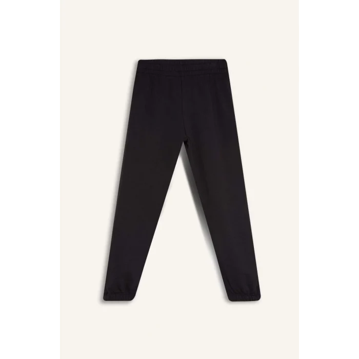 D4091 Çizgili Bisiklet Yaka Sweatshirt Beli Lastikli Jogger Eşofman Altı 2li Takım