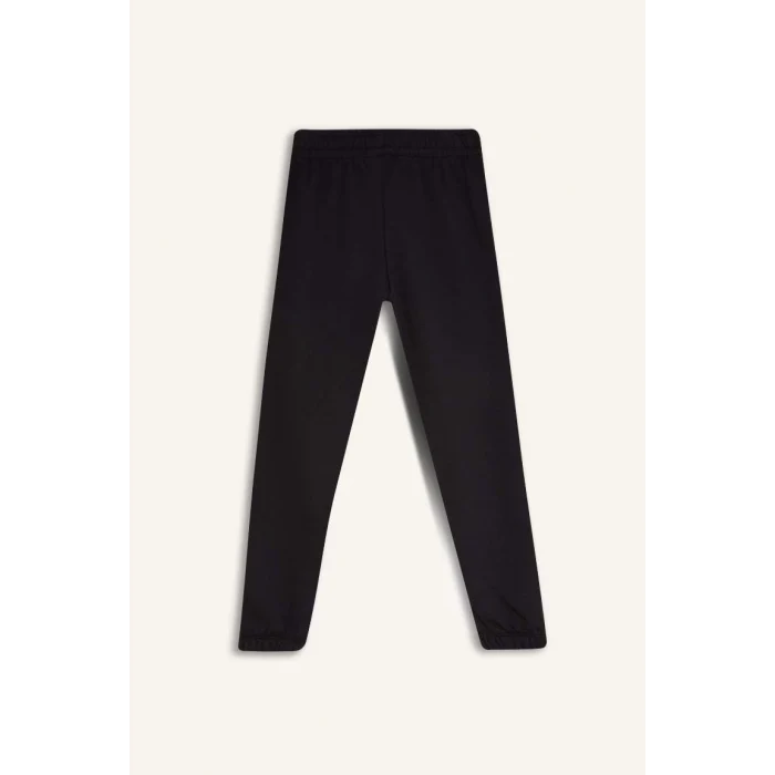 D4091 Çizgili Bisiklet Yaka Sweatshirt Beli Lastikli Jogger Eşofman Altı 2li Takım