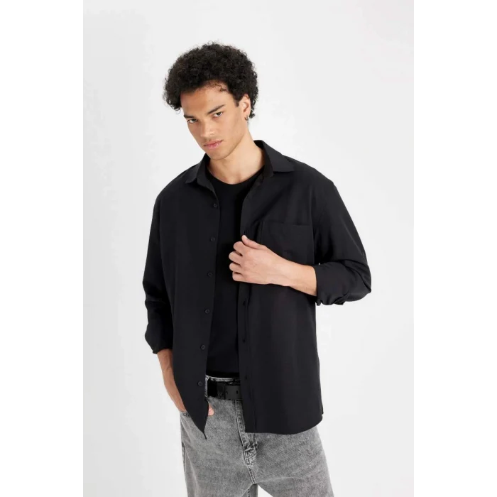 D4183 Regular Fit Uzun Kollu Gömlek