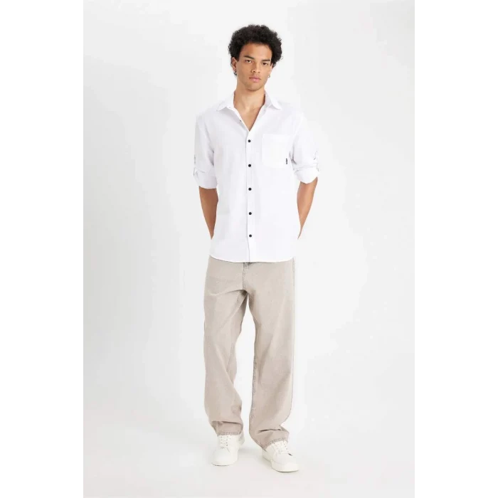 D4183 Regular Fit Uzun Kollu Gömlek