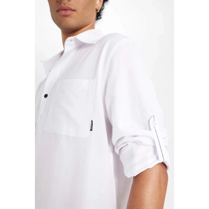 D4183 Regular Fit Uzun Kollu Gömlek