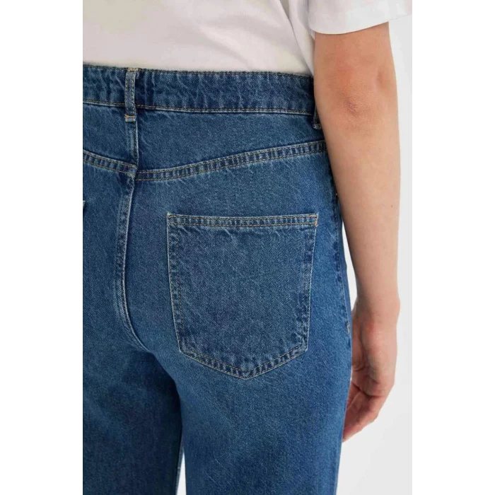 D4310 90s Wide Leg Yüksek Bel Jean Pantolon