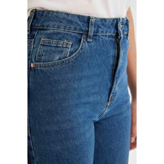 D4310 90s Wide Leg Yüksek Bel Jean Pantolon