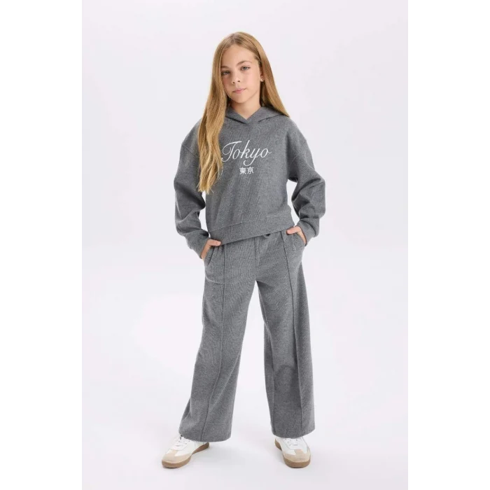 D4640 Wide Leg Geniş Bol Paça Eşofman Altı