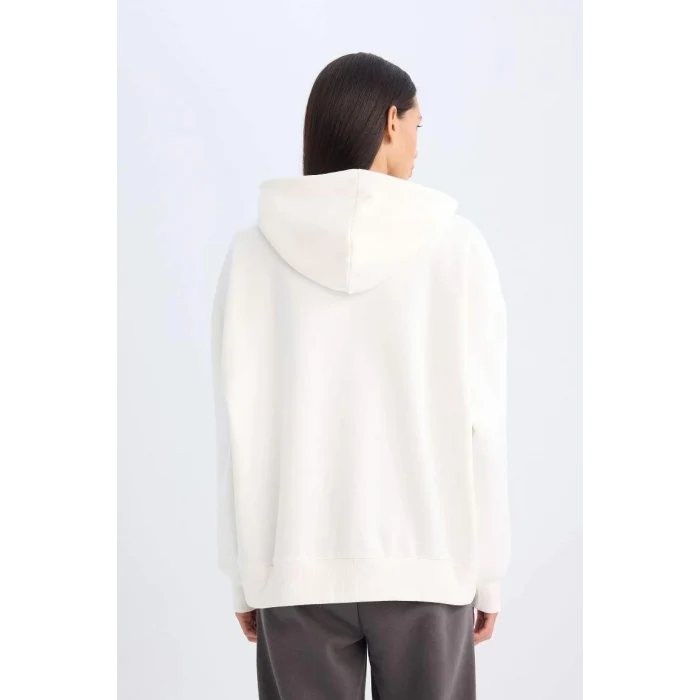 D5292 Oversize Fit Baskılı Kalın Sweat Shirt