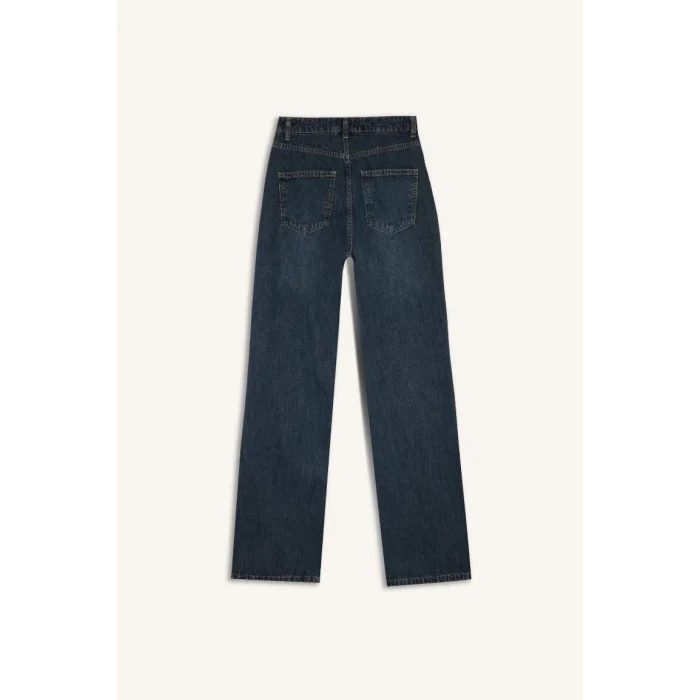 D5523 90s Wide Leg Yüksek Bel Jean Pantolon