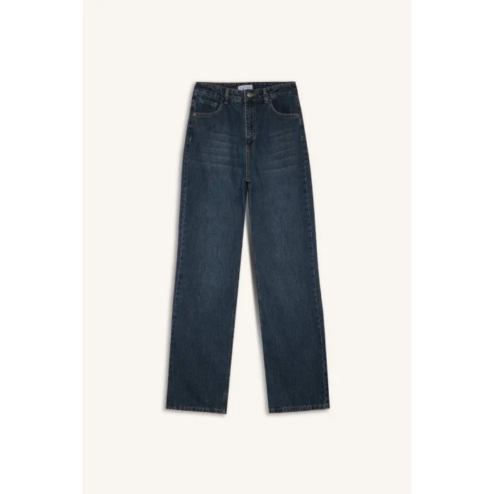 D5523 90s Wide Leg Yüksek Bel Jean Pantolon