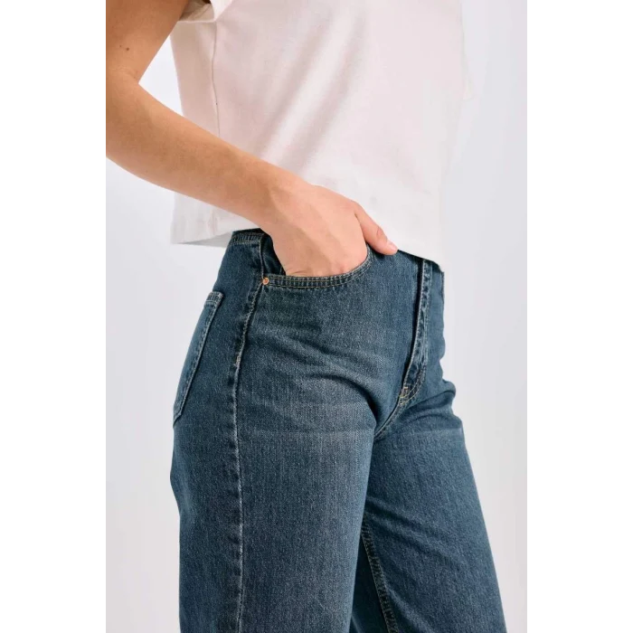 D5523 90s Wide Leg Yüksek Bel Jean Pantolon