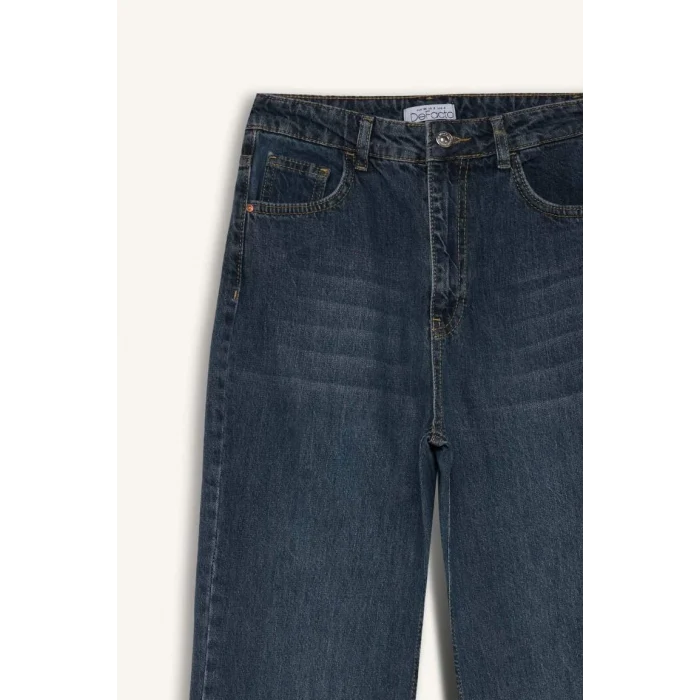 D5523 90s Wide Leg Yüksek Bel Jean Pantolon