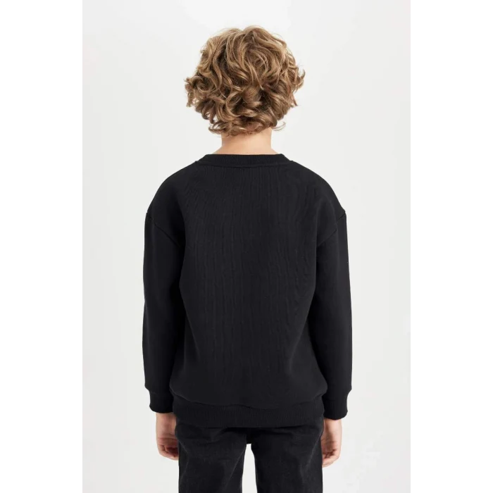D5680 Oversize Fit Baskılı Sweatshirt
