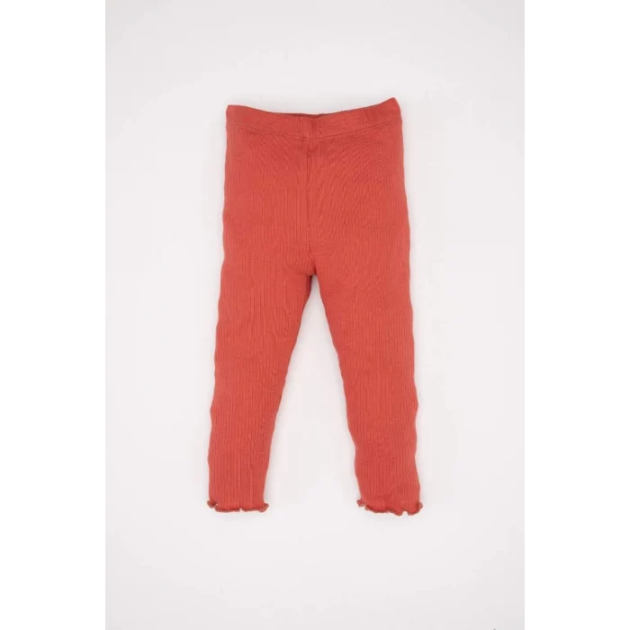 D6200 Kız Bebek Fitilli Kaşkorse Uzun Kollu Tişört Tayt 2li Takım