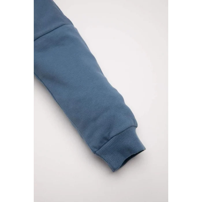 D6252 Erkek Bebek Baskılı Sweatshirt Eşofman Altı 2li Takım