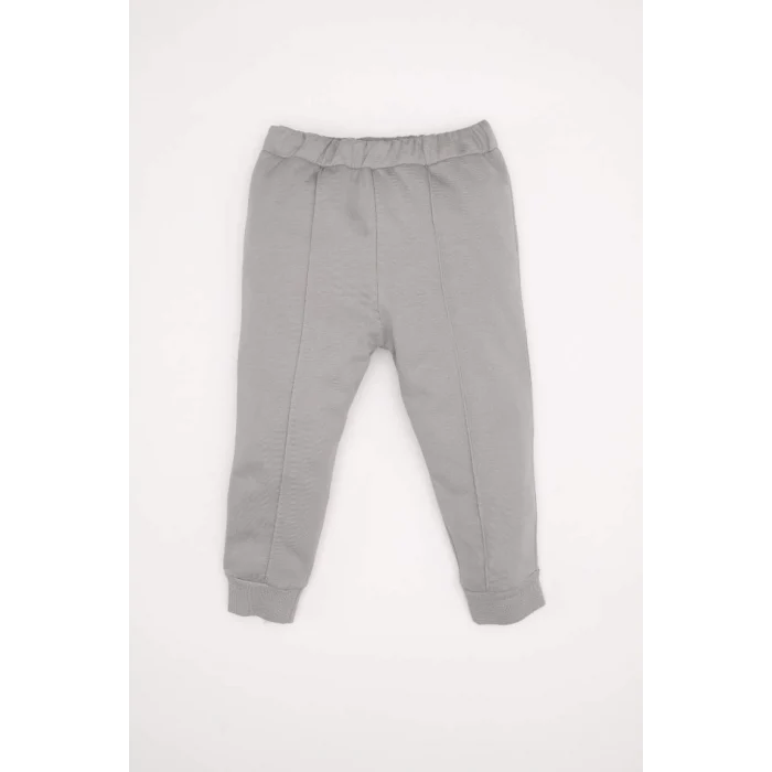 D6262 Erkek Bebek Baskılı İnce Sweatshirt Eşofman Altı 2li Takım