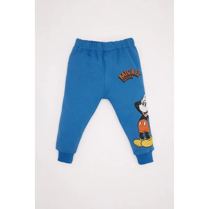 D6857 2li Takım Disney Mickey & Minnie Bisiklet Yaka Sweatshirt Eşofman Altı