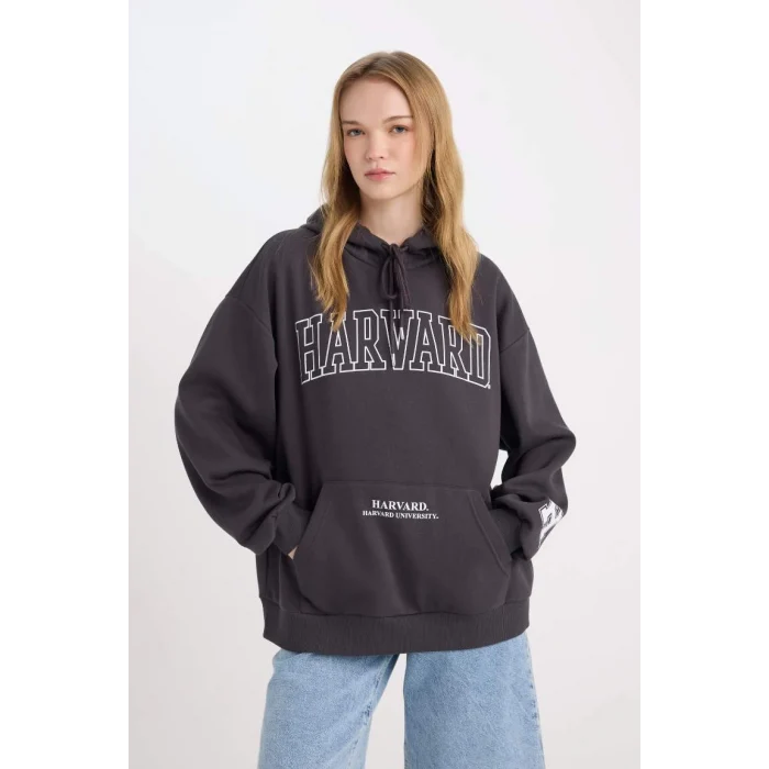 D7000 Harvard University Geniş Kalıp Sweatshirt