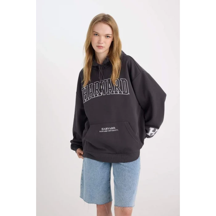 D7000 Harvard University Geniş Kalıp Sweatshirt