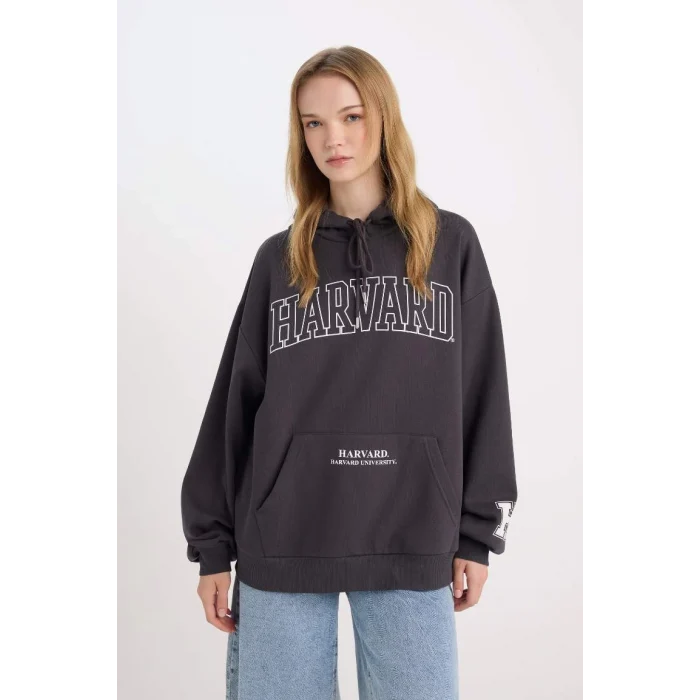 D7000 Harvard University Geniş Kalıp Sweatshirt