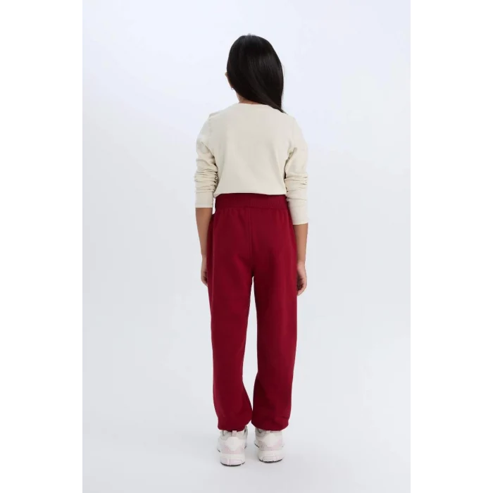 D7008 Beli Paçası Lastikli Cepli Basic Düz Jogger Eşofman Altı