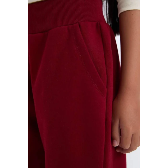 D7008 Beli Paçası Lastikli Cepli Basic Düz Jogger Eşofman Altı