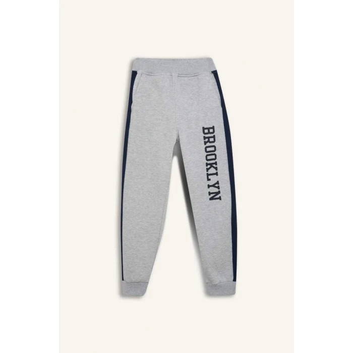 D7010 Kız Çocuk Baskılı Kalın Jogger Eşofman Altı