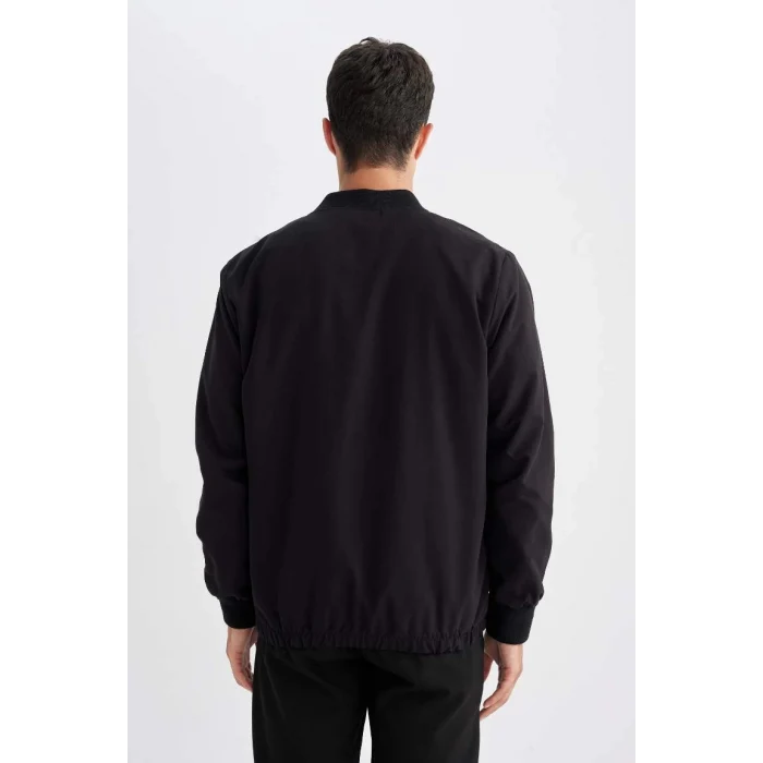 D7447 Su İtici Regular Fit Kolej Yaka Bomber Mont
