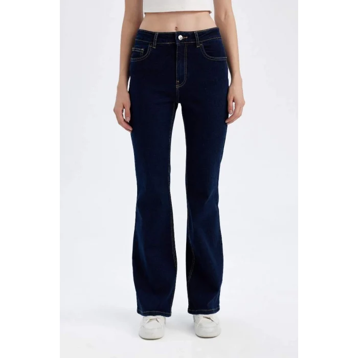 D8105 Mia Yüksek Bel Uzun Jean Pantolon