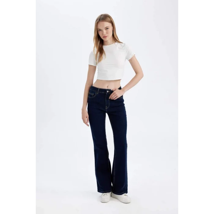 D8105 Mia Yüksek Bel Uzun Jean Pantolon