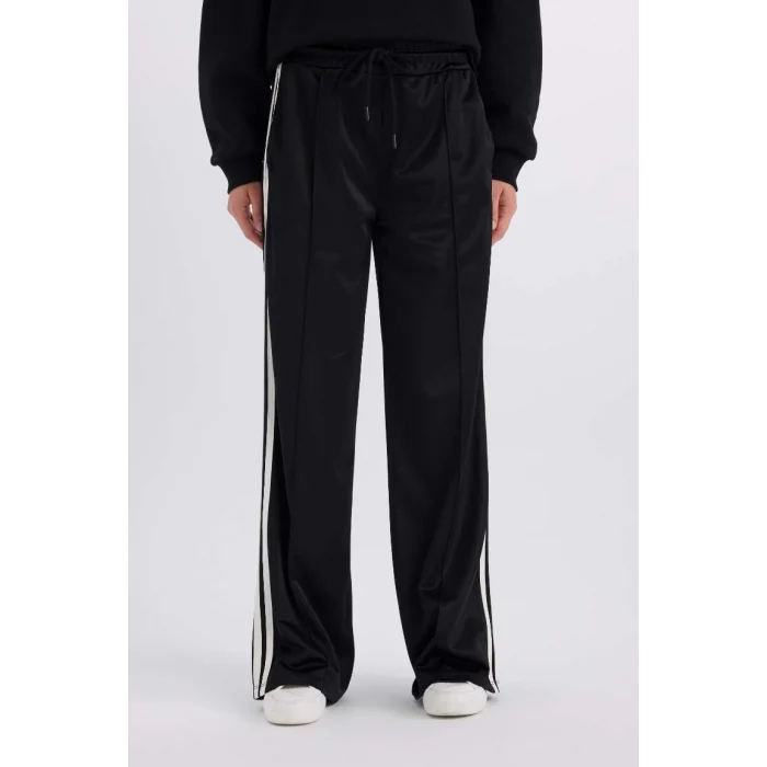 D9899 Wide Leg Geniş Paça Beli Lastikli Cepli Uzun Boy Eşofman Altı