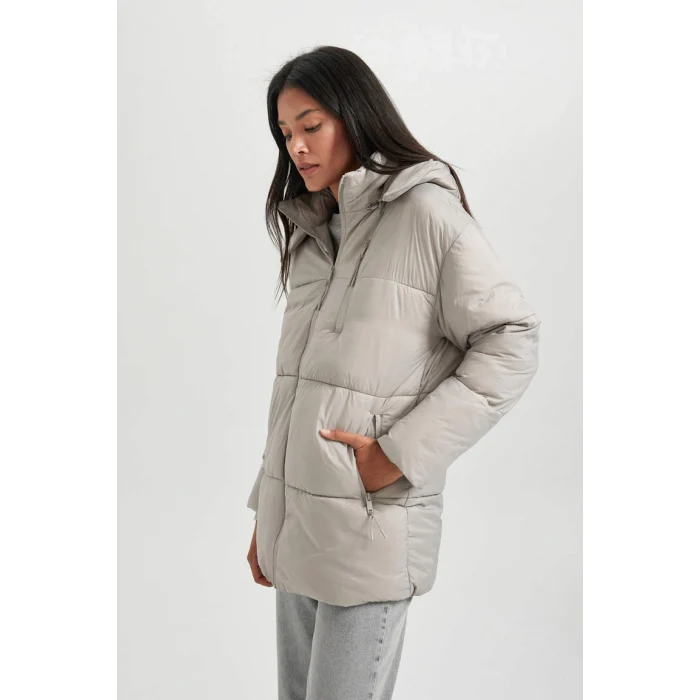 A7167 Su Geçirmez Relax Fit Kapüşonlu Mont