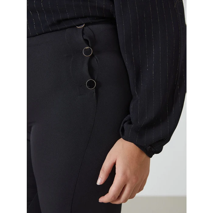 LCWAIKIKI Classic Siyah Standart Fit Kadın Pantolon