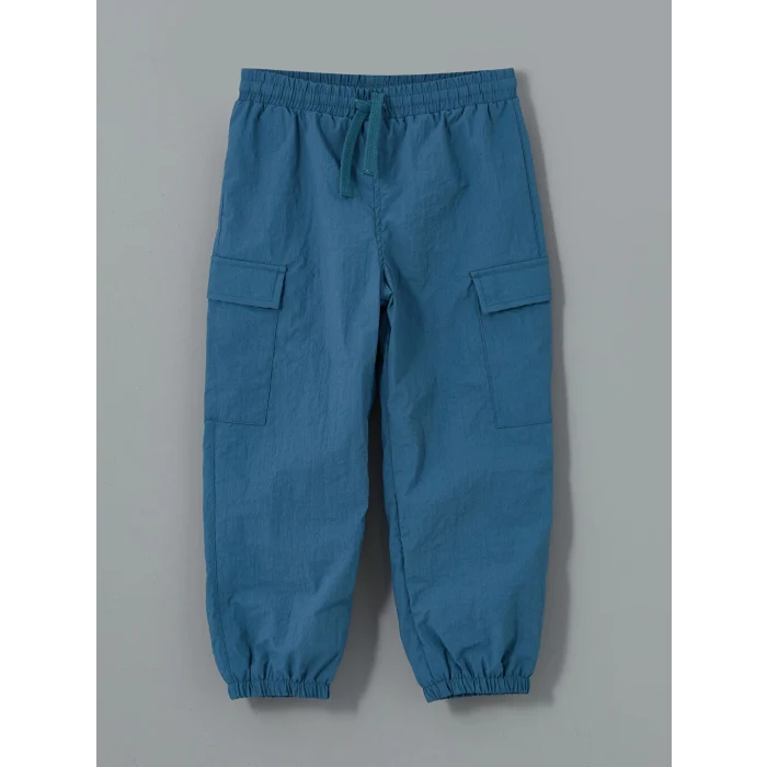 LCW Kids Petrol Bisiklet Yaka Çizgili Erkek Çocuk Sweatshirt ve Pantolon 2li