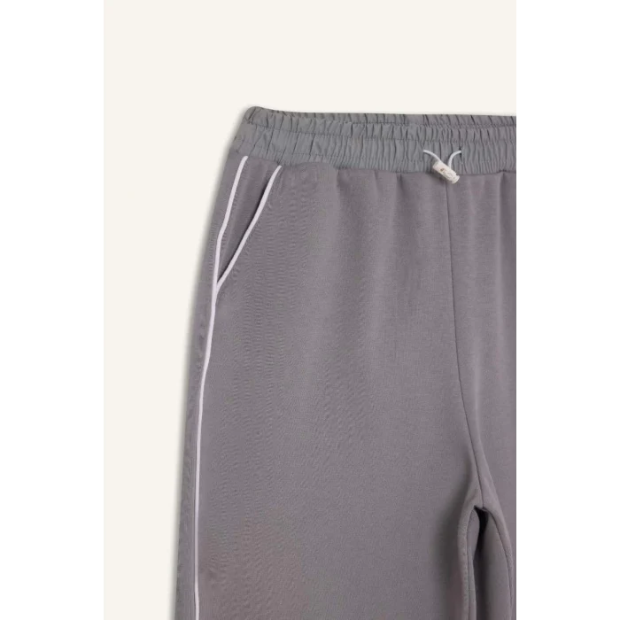 E0163 Coool Beli Lastikli Wide Leg Geniş Bol Paça Eşofman Altı