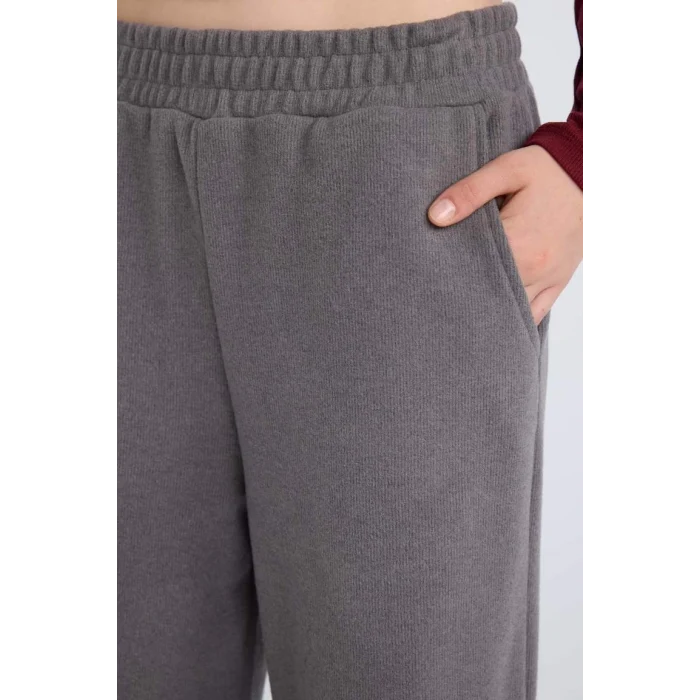 E0742 Wide Leg Cepli Eşofman Altı