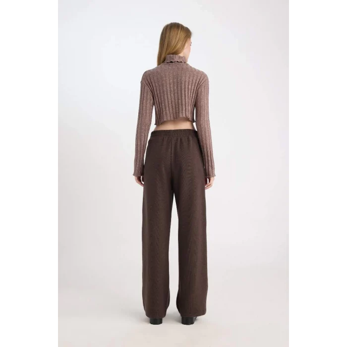 E0742 Wide Leg Cepli Eşofman Altı