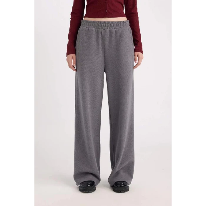 E0742 Wide Leg Cepli Eşofman Altı