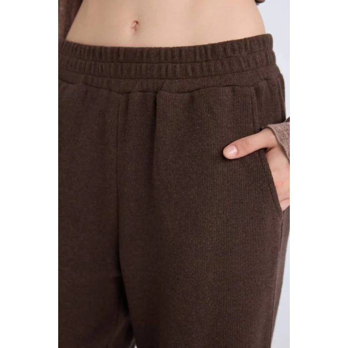 E0742 Wide Leg Cepli Eşofman Altı