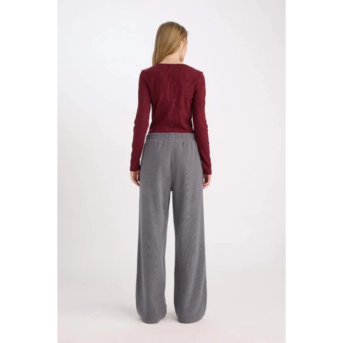 E0742 Wide Leg Cepli Eşofman Altı