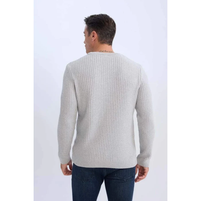 E0811 Standart Fit Bisiklet Yaka Triko Kazak