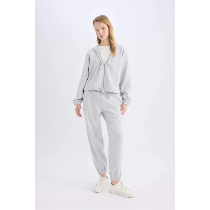 E1478 Coool Beli Paçası Lastikli Jogger Eşofman Alt