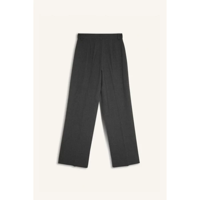 E1518 Wide Leg Normal Bel Geniş Paça Standart Boy Klasik Pantolon