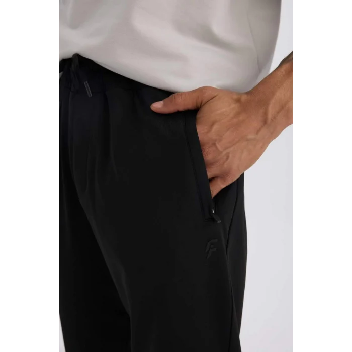 E3930 DeFactoFit Sporcu Jogger Slim Fit Dar Kesim Standart Paça Skuba Dalgıç Kumaş Beli Lastikli Düz Paça Eşofman Altı