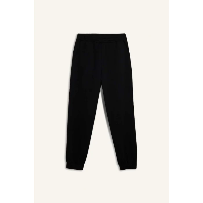 E6300 Coool Kalın Jogger Basic Düz Cepli Beli Paçası Lastikli Eşofman Altı